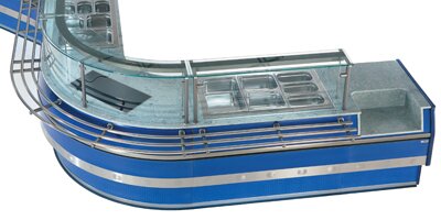 Refrigerated Display Cases VFE for Patisserie Blue